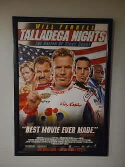 Original Talladega Nights Framed Movie Promo Poster (27x40) – Video Store Exclusive