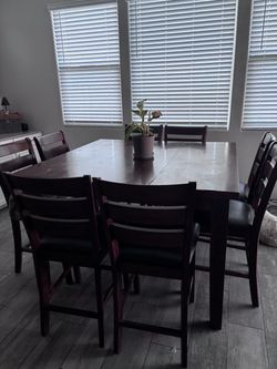 8 chair, dining room table