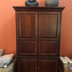 TV / Media Cherry Wood Cabinet