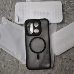 iPhone MagSafe Phone Case Black Clear