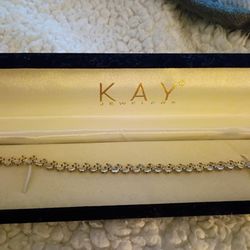 Kay jewelers Diamond Tennis Bracelet, Sterling Silver 