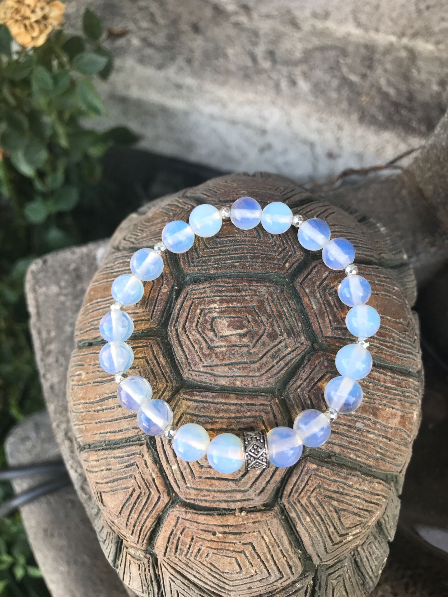 Moonstone stretch bracelet size 7 inches
