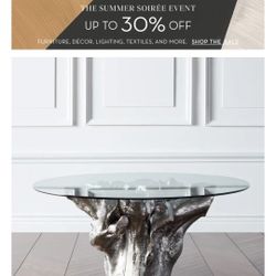 Dining Table Sequoia Gold With Mirror NEW.. 