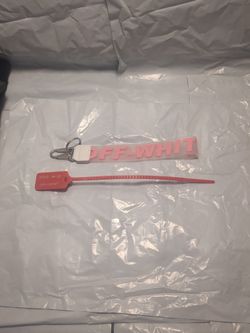 Off White Keychain And Zip Tye-pink-new