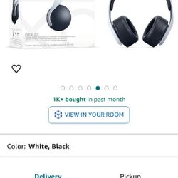 Sony Pulse 3D Wireless Headphones Bluetooth, Aux Included , USB Adapter Included, 
