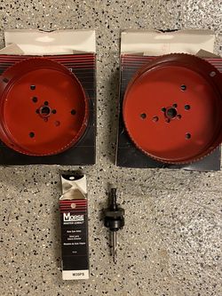 MORSE Hole Saws With Center Bit.