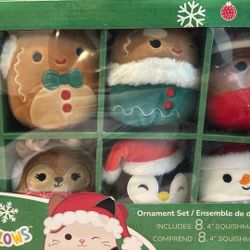 Squishmallows Ornament Set Of 8