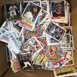 BASEBALL Cards  Few Football And Hockey Two Boxes