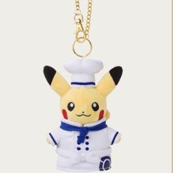 Mascot Pokémon Cafe Chef Pikachu Keychain Pokémon Cafe