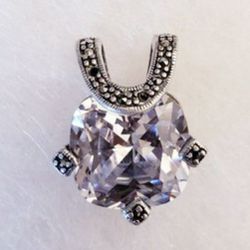Silver And Cubic Zirconia Pendant
