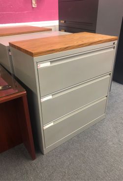 3 draw lateral files top is removable 150 each