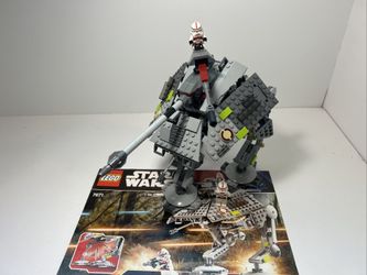 LEGO 7671 AT-AP Walker Complete w/ Mini Figures And Manual Shock Troopers No Box