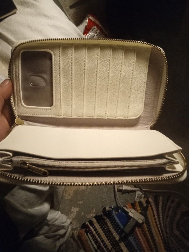 Large White Wallet 