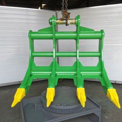  Excavator Caterpillar CAT 320 Root Rake with Tiger Teeth 52” inches Width.