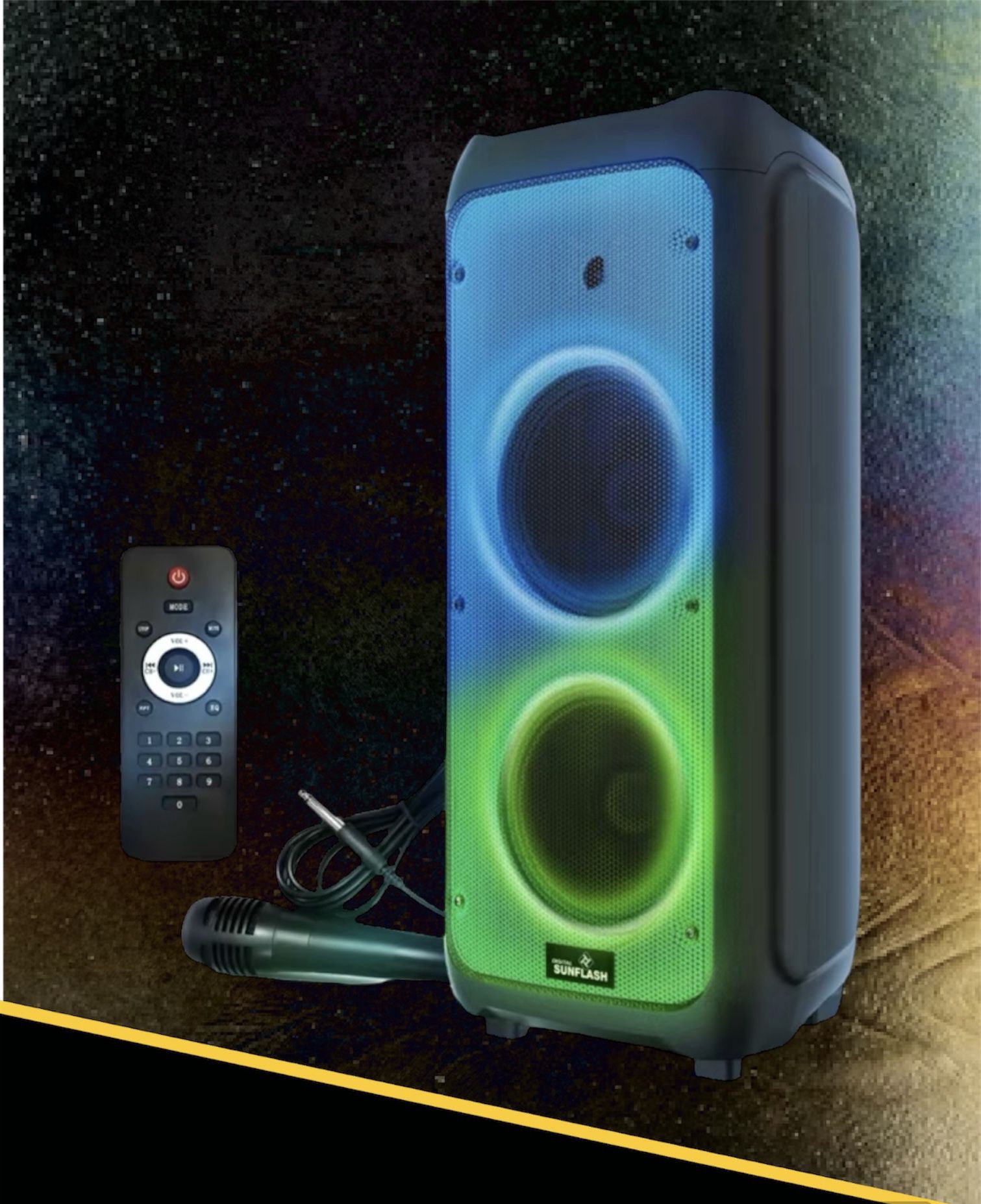 Bluetooth speaker portable home theater karaoke subwoofer multi-function speaker