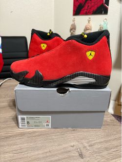 Size 8 - Air Jordan 14 Retro Ferrari Red 2025