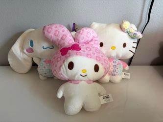 easter hello kitty plush set