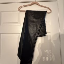 Faux Leather Black Pants Never Worn 2xl