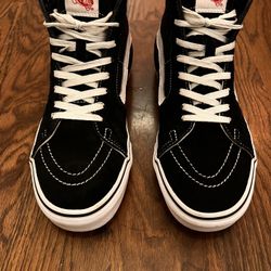 Vans Sk8-Hi Shoe Skate High Top Black Men’s 10.5