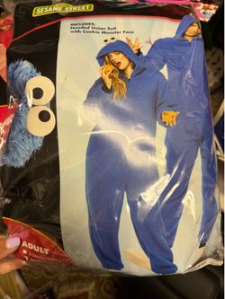 Cookie Monster Adult Small/Medium Costume