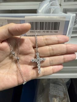 Moissanite Cross neck