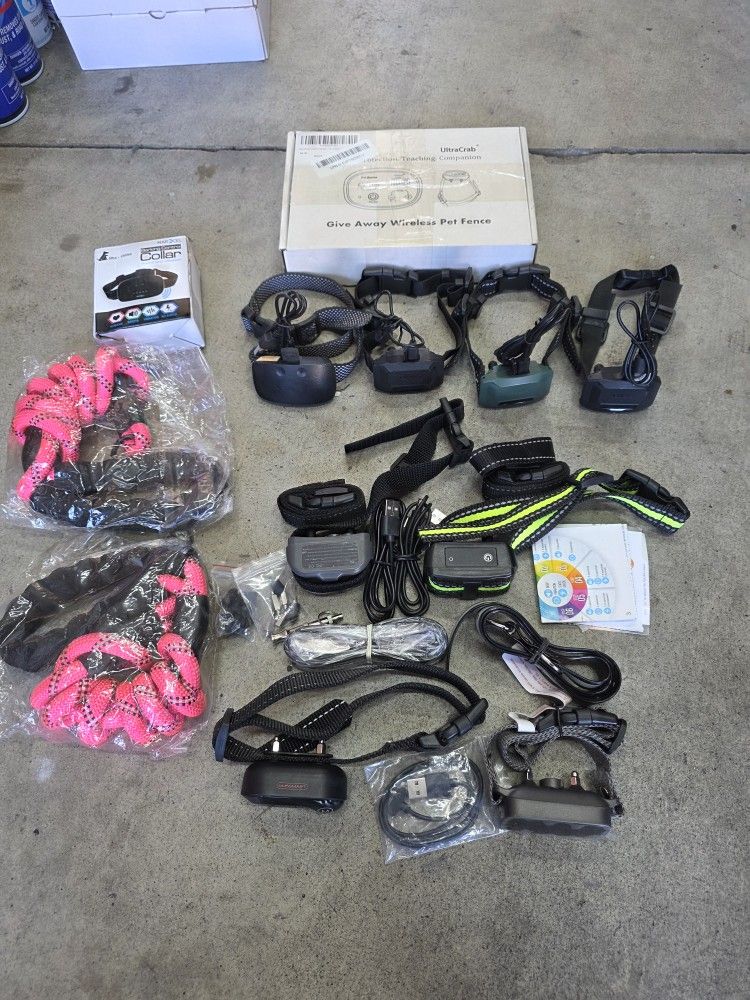 Dog Leashes Stop Barking  Collars Rechargeable 