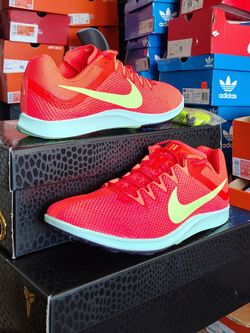 New Nike Zoom Rival Distance  Track and Field Spikes Running  Shoes 9 11 11.5 Red Orange