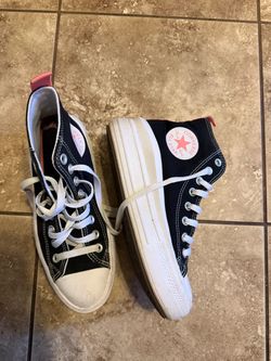 Platform converse comfy size 5youth