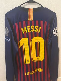 Home Jersey UCL Patches Messi Authentic