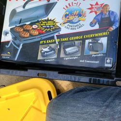 George Foreman GP160A Outdoor Portable Propane Grill w/ Carry Case