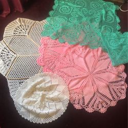 Hand Crochet Doilies From Mexico