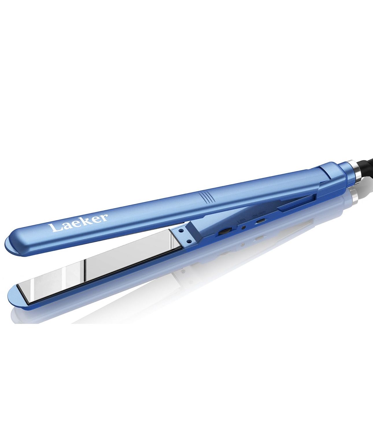 Flat Iron Hair Straightener, Laeker T1 PRO Straightener and Curling Iron in one 5.2 inch Long Titanium Plate Up to 450 Degree Hot for All Hair Types,