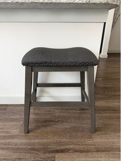 2 Charcoal Gray Barstools