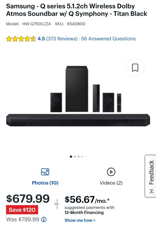Samsung Q750C Soundbar 5.1.2 for Sale in Anaheim, CA OfferUp