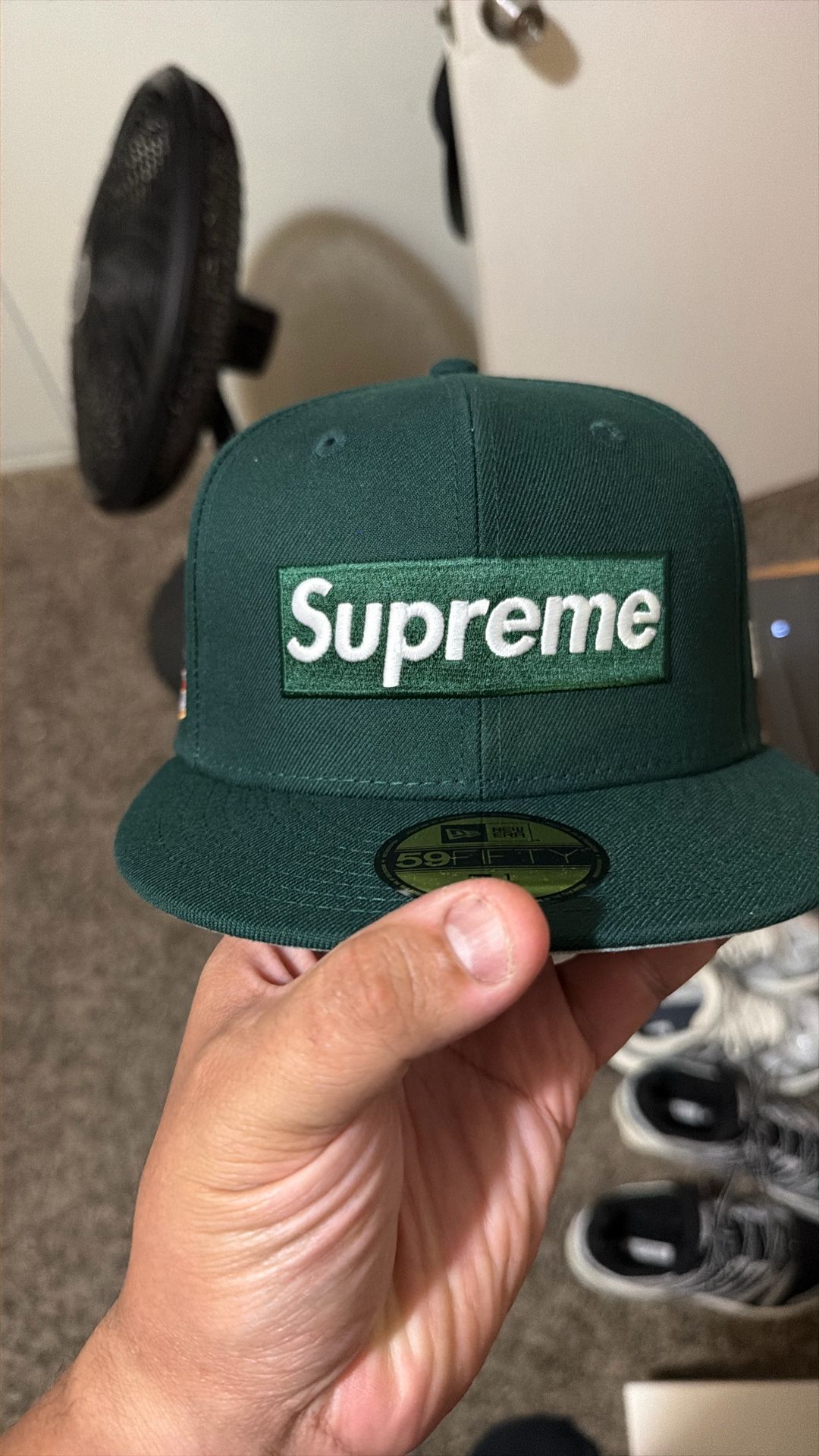New Era Supreme Green Hat