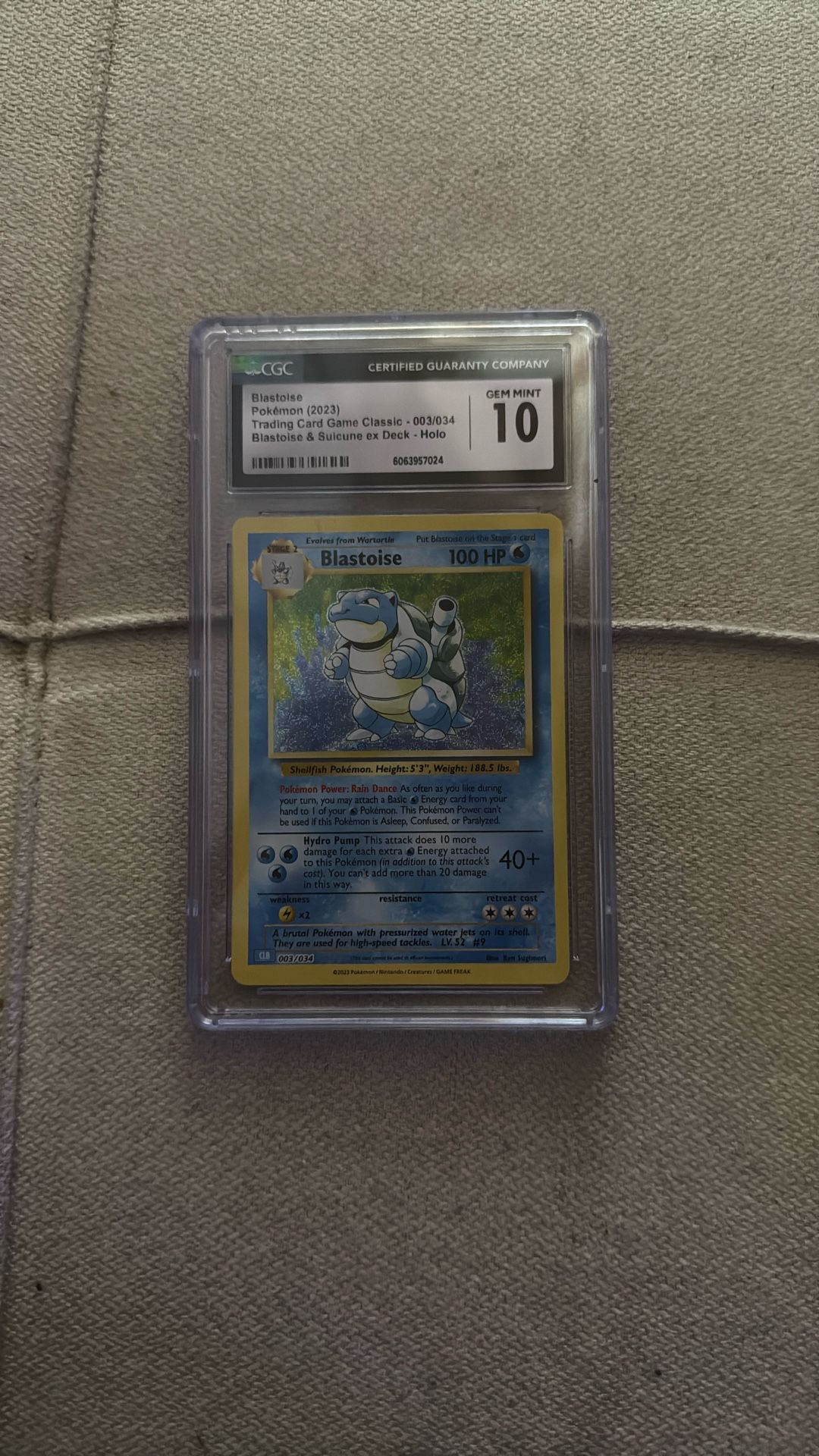 Blastoise CGC 10