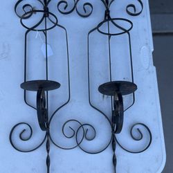 Metal Gothic Candle Holders 