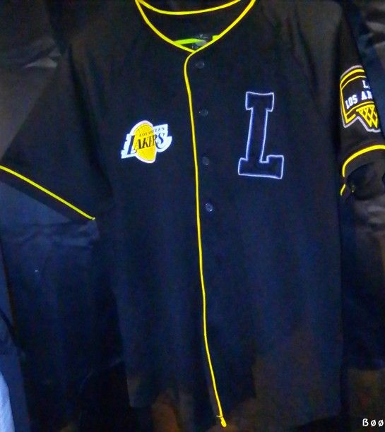 *Rare* NBA Brand Los Angeles Lakers Baseball Style Jersey Size Medium