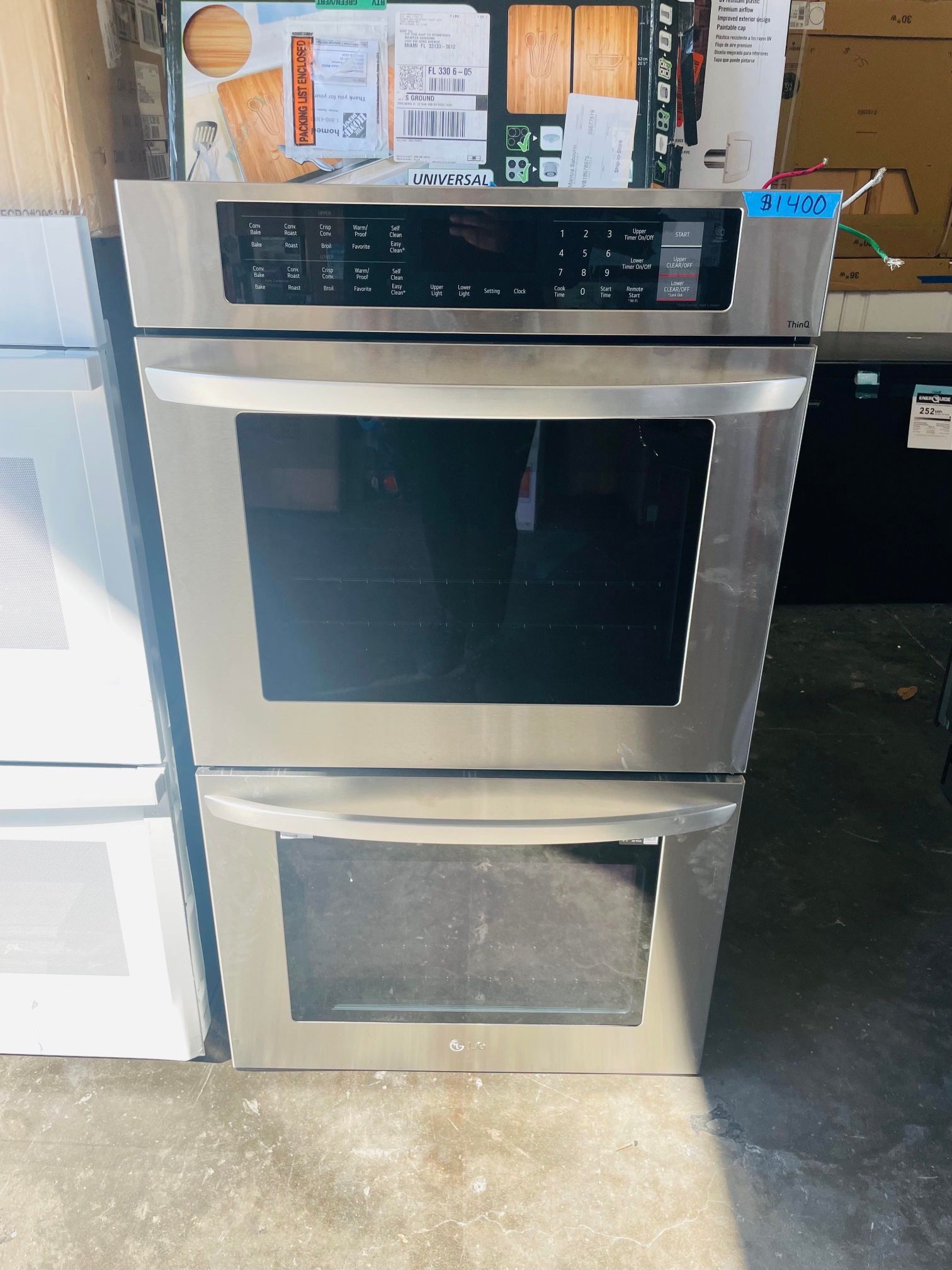 LG 30" BuiltIn Electric Convection Double Wall Oven with EasyClean