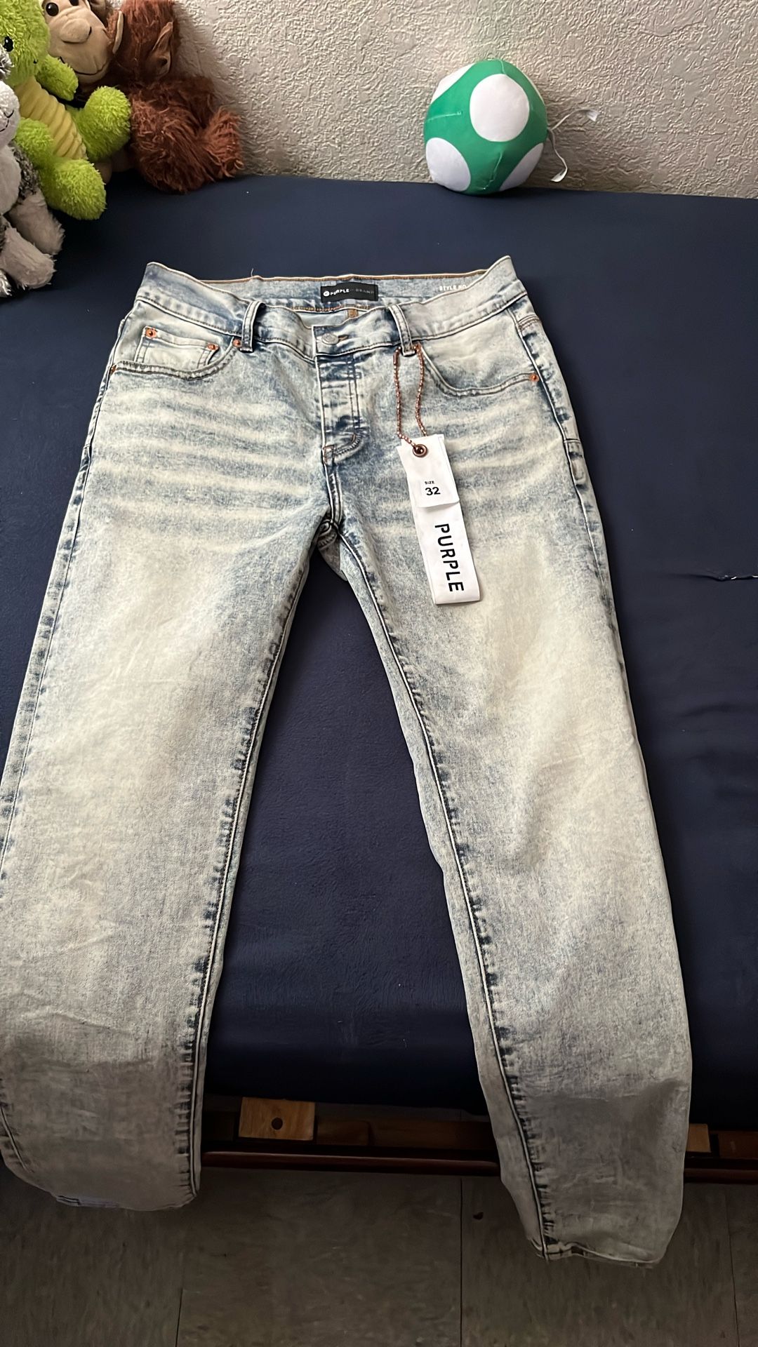 Purple jeans