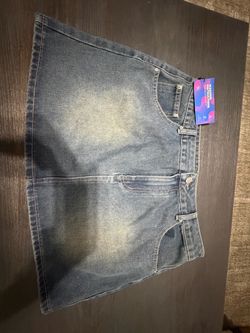 Blue Denim Mini Skirt Size XL