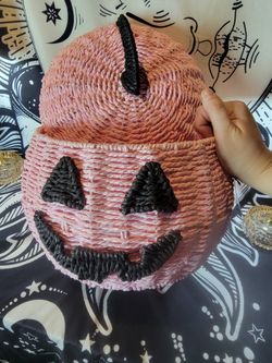 Pink Pumpkin Basket