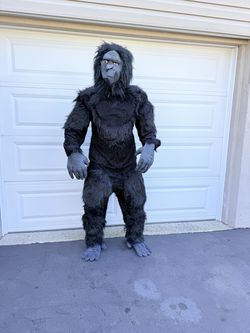 ORIG. PACKAGING FULL SET Gorilla muscle Costume ZAGONE STUDIOS/Oriental Trading