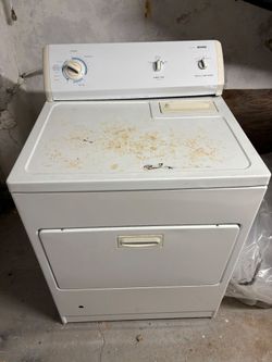 KENMORE WHITE GAS DRYER WORKS FINE WITH GAS LINE  + VENT LINE