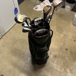 Golf Bag With Clubs