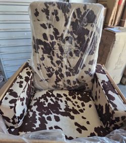 Accent Chair - Cow print