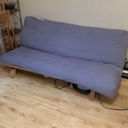 Futon Mattress And Wood Folding Frame