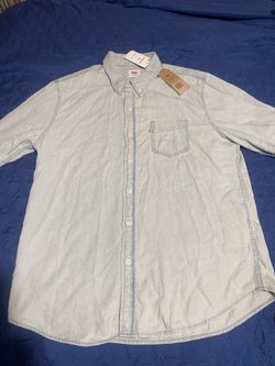 Levi’s Shirt Mens Size Large L Zara Hollister Button Up Express H & M Vintage Denim Looking Jacket Trucker Sherpa New Nwt Western Casual Washed Levis