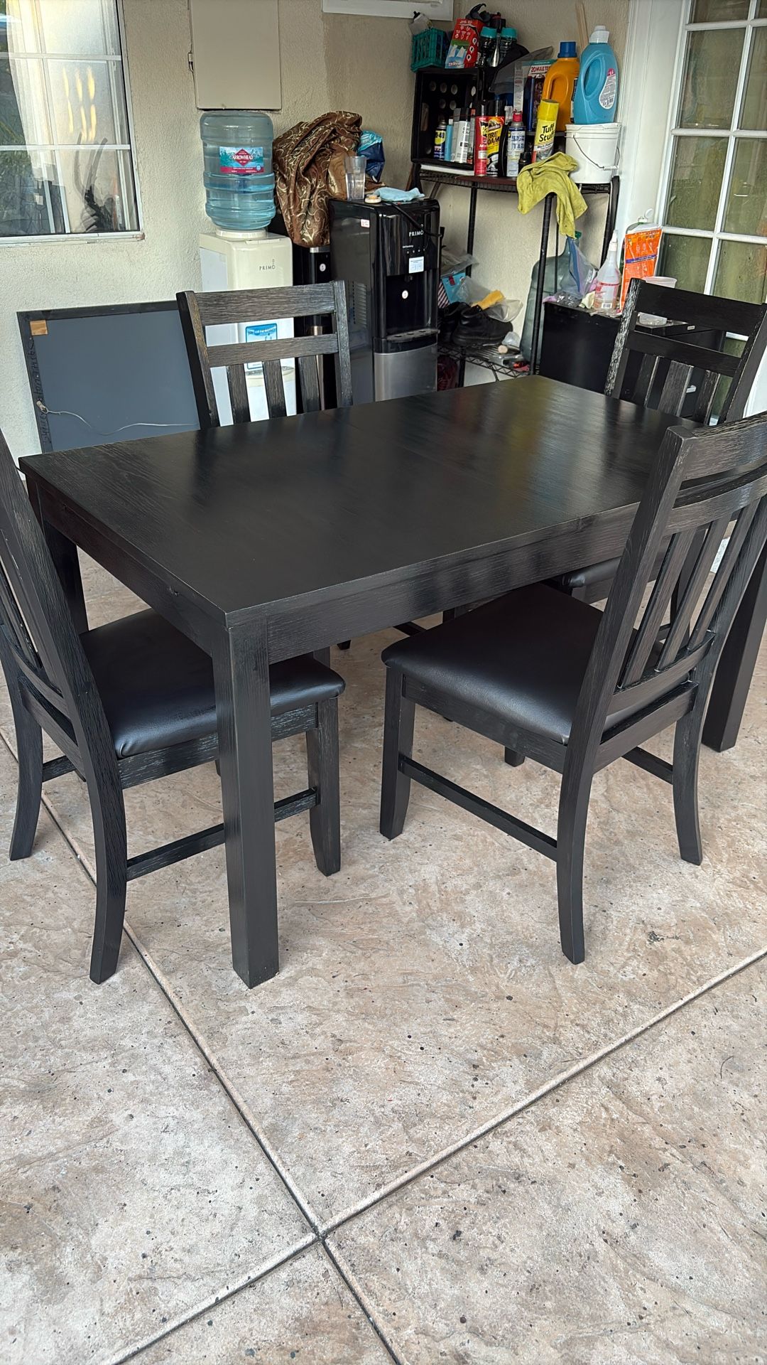 Black Dining Table And 4 Chairs