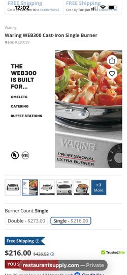 Cast-Iron Single Burner